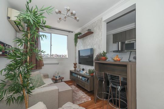 Sala de apartamento à venda com 2 quartos, 51m² em Passo das Pedras, Porto Alegre