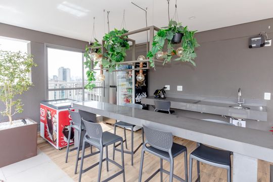 Área comum de kitnet/studio para alugar com 1 quarto, 29m² em Vila Nova Conceição, São Paulo