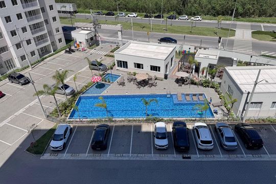Sala - Vista de apartamento para alugar com 2 quartos, 50m² em Barra da Tijuca, Rio de Janeiro