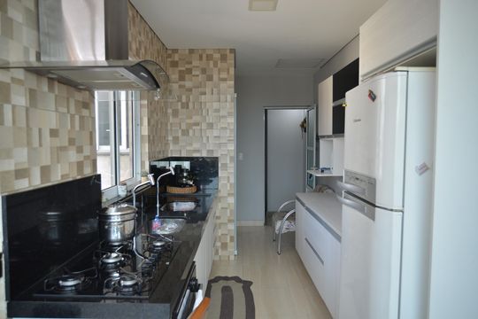 Cozinha de apartamento à venda com 2 quartos, 100m² em Parque Capuava, Santo André