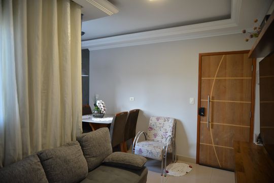 Sala de apartamento à venda com 2 quartos, 100m² em Parque Capuava, Santo André
