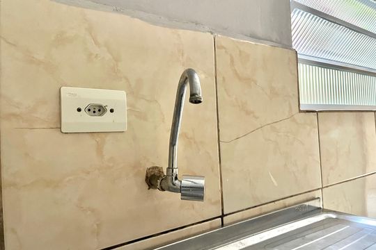Cozinha de casa para alugar com 1 quarto, 40m² em Americanópolis, São Paulo