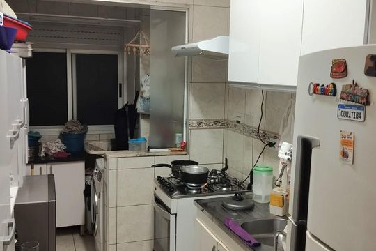 Cozinha e Área de Serviço de apartamento à venda com 3 quartos, 72m² em Utinga, Santo André