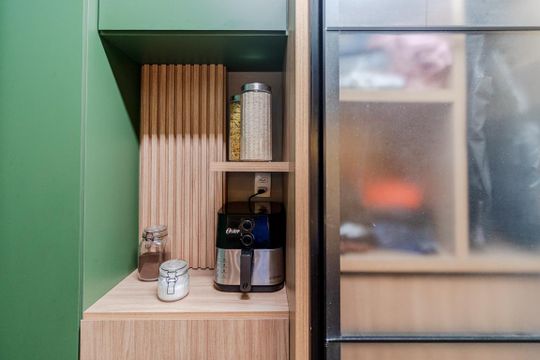 Cozinha de kitnet/studio à venda com 1 quarto, 25m² em Sumarezinho, São Paulo