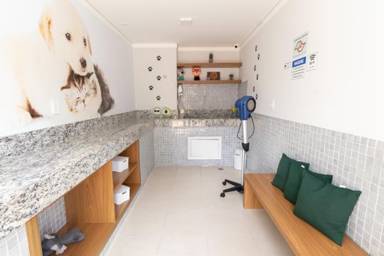 Área comum - Espaço Pet de apartamento para alugar com 1 quarto, 27m² em Vila Ré, São Paulo