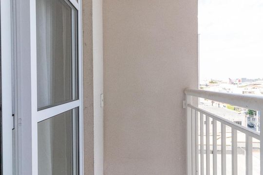 Varanda da Sala de apartamento para alugar com 1 quarto, 27m² em Vila Ré, São Paulo