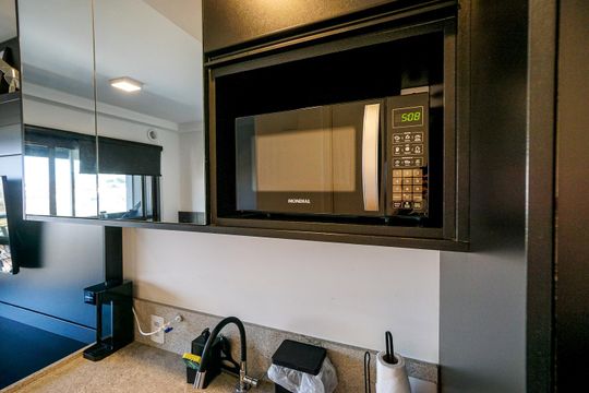Cozinha de kitnet/studio à venda com 1 quarto, 24m² em Vila Esperança, São Paulo