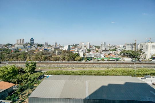 Vista da varanda de kitnet/studio à venda com 1 quarto, 24m² em Vila Esperança, São Paulo