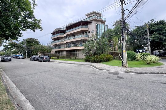 Fachada de apartamento à venda com 3 quartos, 122m² em Recreio dos Bandeirantes, Rio de Janeiro