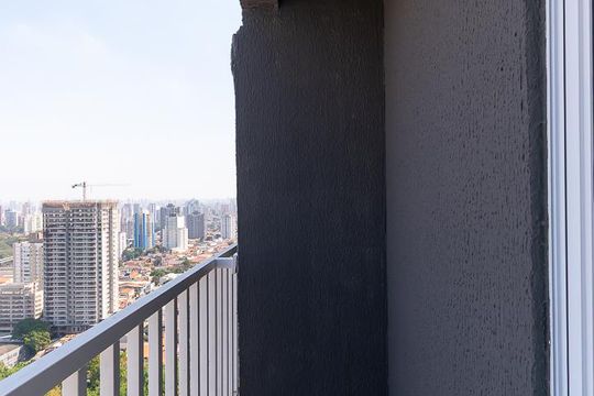 Varanda do Quarto de apartamento à venda com 1 quarto, 56m² em Vila Santa Clara, São Paulo