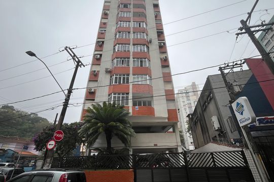 Fachada de apartamento para alugar com 1 quarto, 53m² em José Menino, Santos