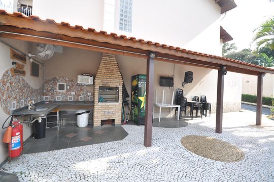 Área comum - Churrasqueira de casa de condomínio para alugar com 3 quartos, 123m² em Vila Mazzei, São Paulo