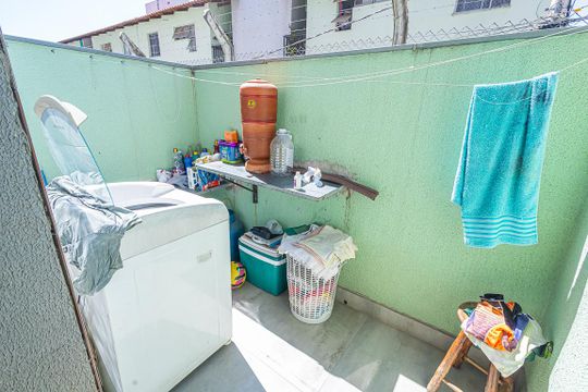 Área de Serviço de apartamento à venda com 3 quartos, 75m² em Xodó Marize, Belo Horizonte