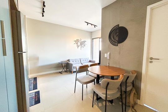 Cozinha de apartamento à venda com 2 quartos, 49m² em Chácara Santo Antônio (zona Sul), São Paulo