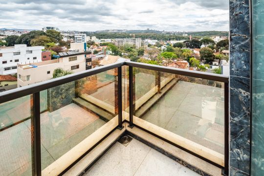Vista da Sacada Cobertura de apartamento à venda com 4 quartos, 262m² em Santa Rosa, Belo Horizonte