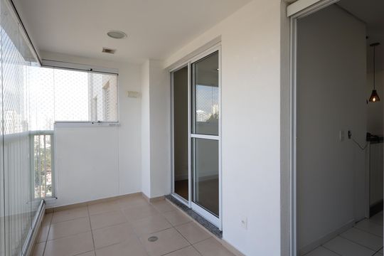Varanda da Sala de apartamento para alugar com 2 quartos, 62m² em Fazenda Morumbi, São Paulo