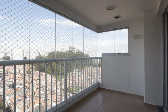 Varanda da Sala de apartamento para alugar com 2 quartos, 62m² em Fazenda Morumbi, São Paulo