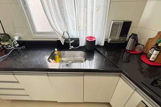 Cozinha de apartamento à venda com 2 quartos, 80m² em Parque Oratório, Santo André