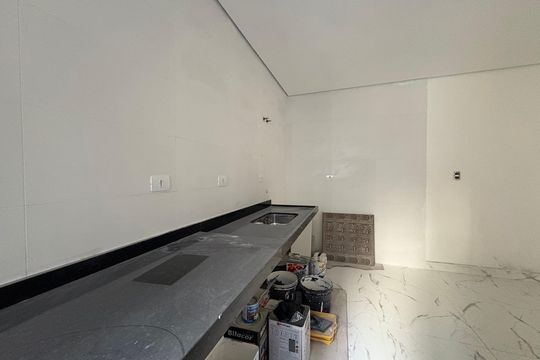 Cozinha de apartamento à venda com 2 quartos, 90m² em Vila Curuçá, Santo André