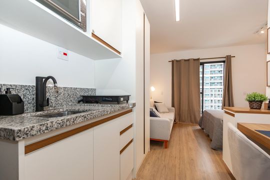 Studio de kitnet/studio à venda com 1 quarto, 26m² em Santo Amaro, São Paulo