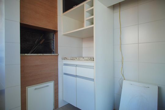 Cozinha de apartamento à venda com 1 quarto, 51m² em Petrópolis, Porto Alegre