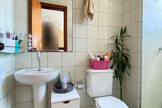 Banheiro de apartamento para alugar com 1 quarto, 38m² em Vila Nova, Novo Hamburgo