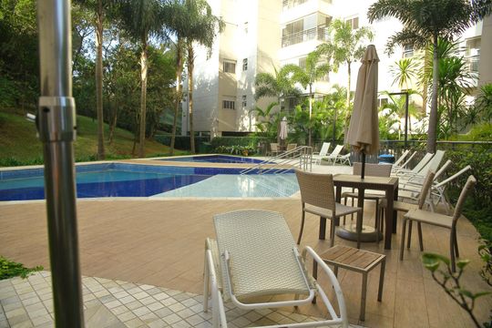 Área comum - Piscina de apartamento para alugar com 3 quartos, 116m² em Baeta Neves, São Bernardo do Campo