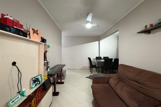Sala de apartamento à venda com 2 quartos, 60m² em Vila Lutécia, Santo André
