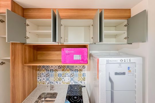 Cozinha  de kitnet/studio para alugar com 1 quarto, 32m² em Sacomã, São Paulo