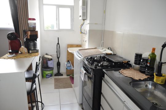 Cozinha de apartamento para alugar com 1 quarto, 31m² em Riachuelo, Rio de Janeiro