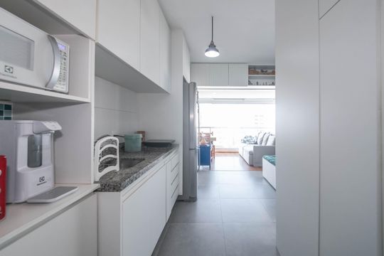 Cozinha de kitnet/studio à venda com 1 quarto, 38m² em Vila Mariana, São Paulo