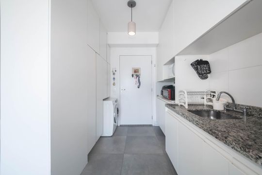 Cozinha de kitnet/studio à venda com 1 quarto, 38m² em Vila Mariana, São Paulo