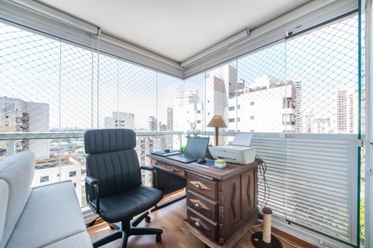 Varanda  de kitnet/studio à venda com 1 quarto, 38m² em Vila Mariana, São Paulo