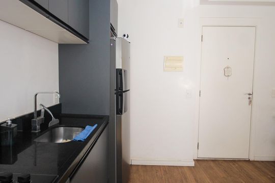 Cozinha de apartamento à venda com 2 quartos, 40m² em Parque Reboucas, São Paulo