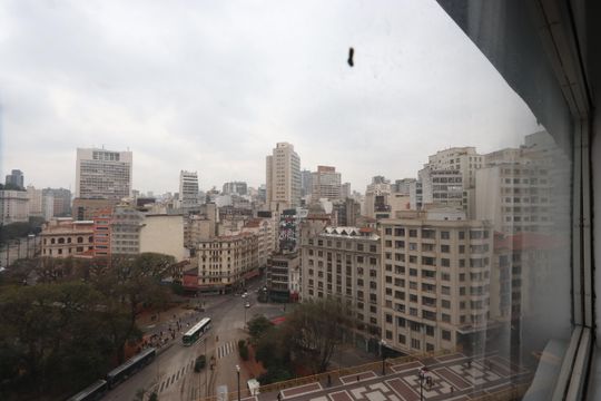 Vista da Janela de kitnet/studio à venda com 1 quarto, 37m² em Centro Histórico de São Paulo, São Paulo