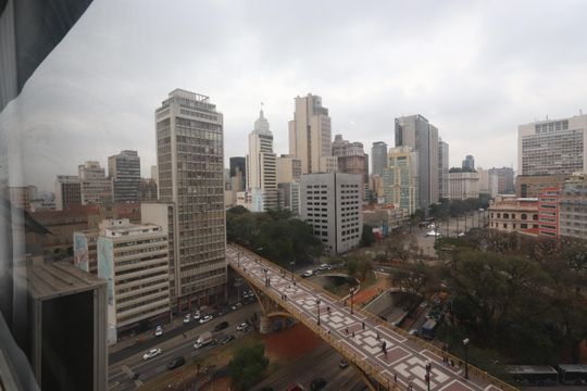 Vista da Janela de kitnet/studio à venda com 1 quarto, 37m² em Centro Histórico de São Paulo, São Paulo