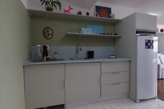 Cozinha de kitnet/studio à venda com 1 quarto, 37m² em Centro Histórico de São Paulo, São Paulo