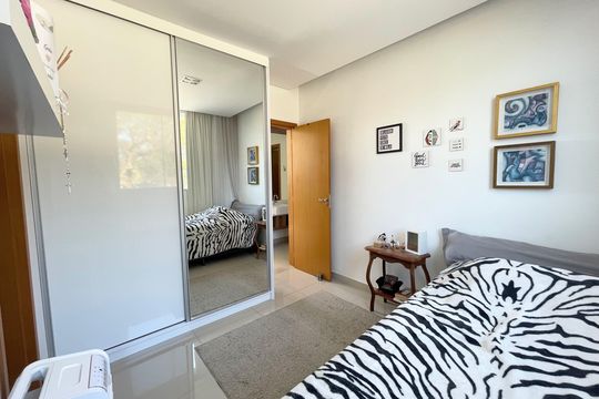 Suíte 2 de casa de condomínio à venda com 3 quartos, 149m² em Garças, Belo Horizonte