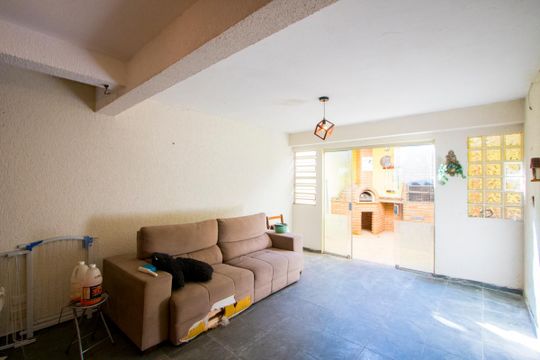 Área comum - Salão de festas de casa à venda com 2 quartos, 136m² em Vila Scarpelli, Santo André