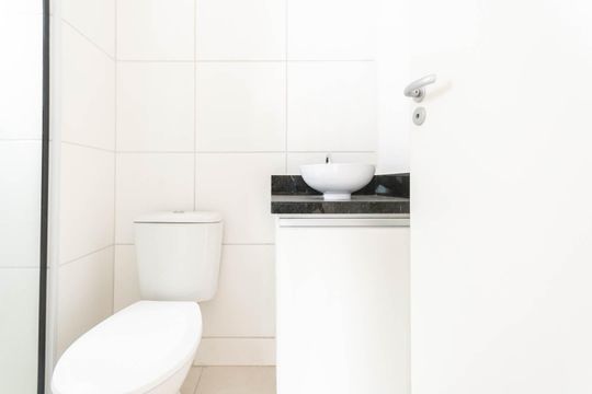 Banheiro da Suíte de apartamento para alugar com 2 quartos, 55m² em Santo Cristo, Rio de Janeiro