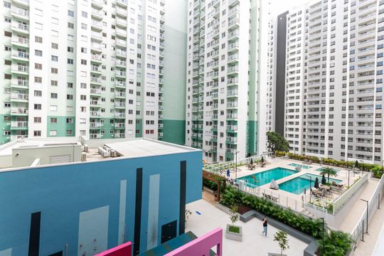 Varanda da Sala de apartamento para alugar com 2 quartos, 55m² em Santo Cristo, Rio de Janeiro