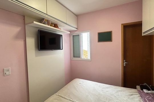Suíte 2 de apartamento à venda com 2 quartos, 95m² em Vila Alpina, Santo André