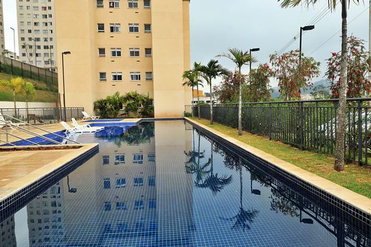 Área comum - Piscina de apartamento à venda com 2 quartos, 44m² em Parque Sao Vicente, Santo André