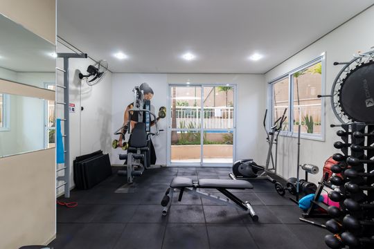 Área comum - Academia de apartamento para alugar com 2 quartos, 77m² em Santana, São Paulo