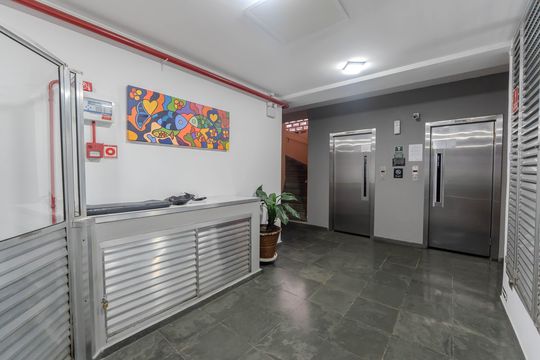 Hall de entrada de kitnet/studio à venda com 1 quarto, 36m² em Bela Vista, São Paulo
