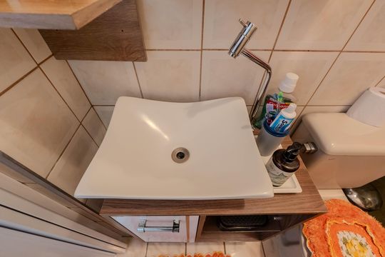 Banheiro de kitnet/studio à venda com 1 quarto, 36m² em Bela Vista, São Paulo
