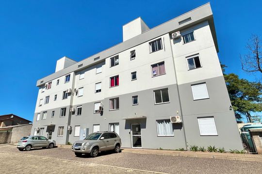 Fachada - Placa de apartamento para alugar com 2 quartos, 49m² em Scharlau, São Leopoldo