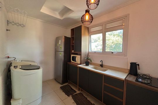 Cozinha de apartamento para alugar com 2 quartos, 49m² em Scharlau, São Leopoldo
