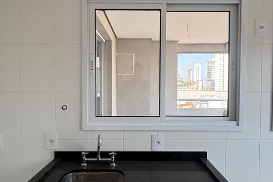 Cozinha de apartamento à venda com 2 quartos, 57m² em Jardim Bela Vista, Santo André