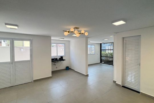 Área comum - Salão de festas de apartamento à venda com 2 quartos, 57m² em Jardim Bela Vista, Santo André